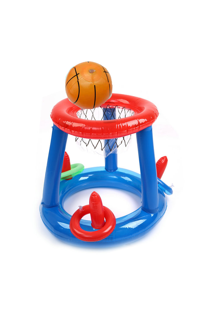 Inflatable Pool Play Game Set Basketball with Ball