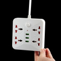 Smart USB Power Strip Socket EU Plug Adapter 4 Outlet 3 Port USB Charger Power Outlet 2M Powextension Socket For Network filter