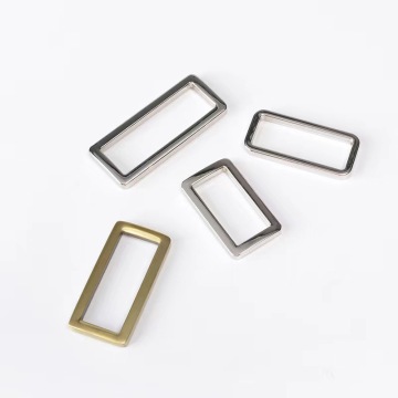 BC027: Premium Quality Customized Metal Square Buckle Hardware in Gold Finish - Ideal for Handbags, Garments, and Clothing Accessories