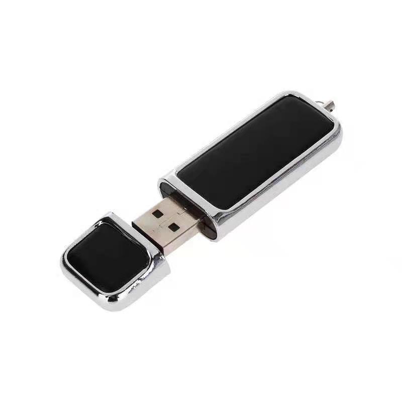 Cuero rectangular personalizado USB Memory Stick Carcasa