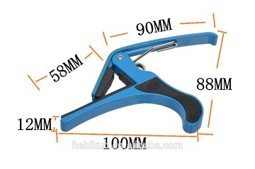 BDJ-001 Aluminum alloy guitar capo,blue color (large grasp)