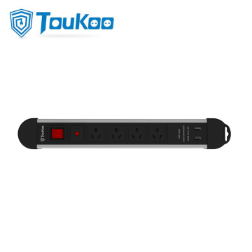 Ciabatta a 4 prese australiana con porte USB