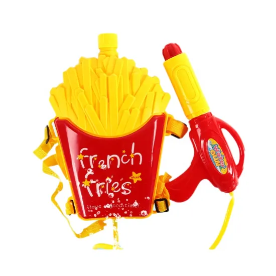 High Power Summer Outdoor Water Gun Toy with Big Capacity and Cute Cartoon Backpack