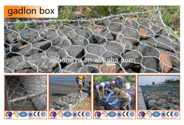 Galvanized wire gabion box for Tunnel access walls
