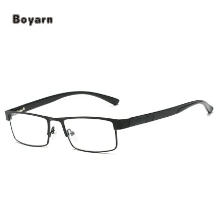 Boyarn Metal Optical Frame for High Nose Bridge - Foster Grant Mens Reading 1.75