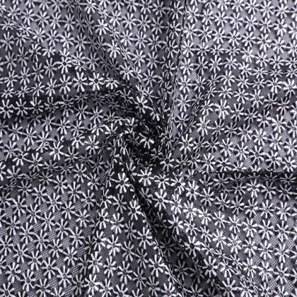 Classic Bloom Design Embroidery Fabric For Child Dress