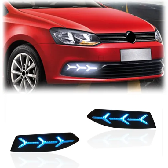 LED Daytime Running Light with Yellow Turn Signal for Volkswagen VW POLO Fog Light