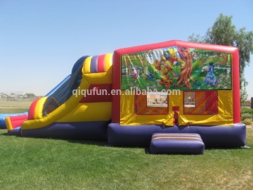 giant fun bouncer and inflatable slide,cheap inflatable bouncer combo S27