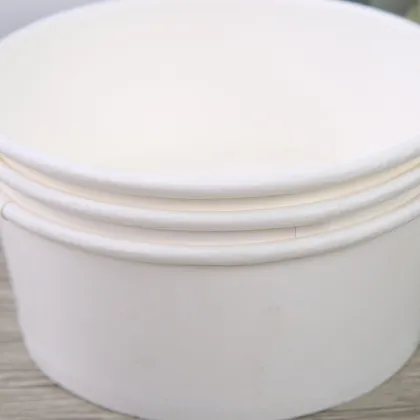 Biodegradable paper soup bowl round food container