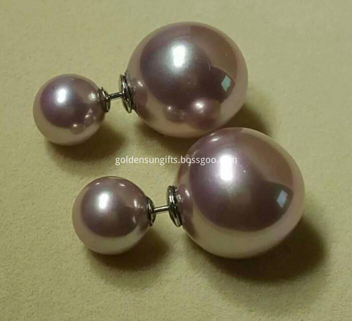 Purple Shell Pearl Earrings Jewelry