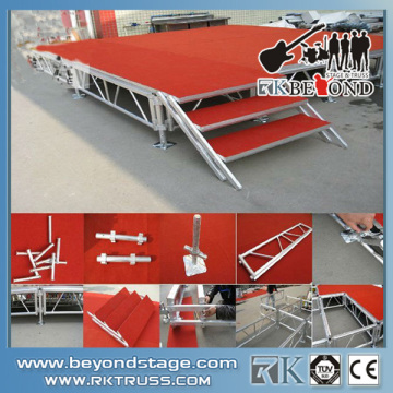 Rk Aluminum Portable Adjustable Stage Design, Event Stage