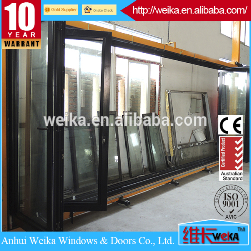 double glazed new folding door/plastic folding door