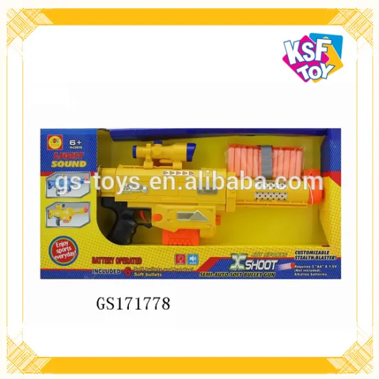 New Arrival Electric Soft Bullet Gun Toy For Kids