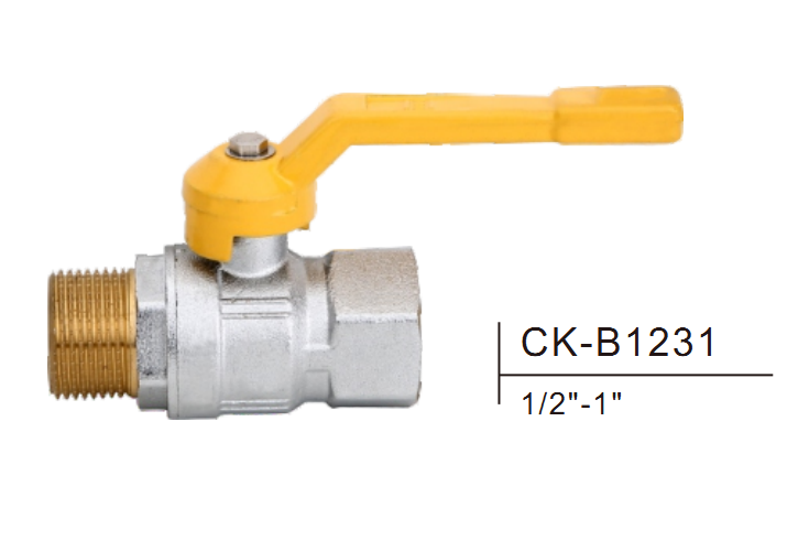 Valve à bille en laiton CK-B1231 1/2 "-1"