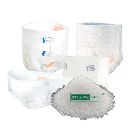 Sodium Polyacrylate Egypt: WellDone Super Absorbent Polymer Sheets for Sanitary Napkins