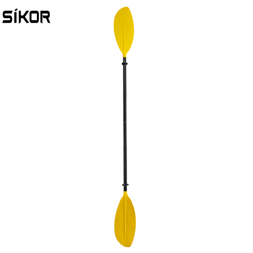 Sikor berkualiti tinggi beyoung warna cantik daun kayak dayung aloi aci 2-piece bot laras oar untuk kayak dayung