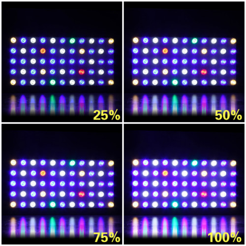 Espectro de crecemento de plantas de luz acuario LED