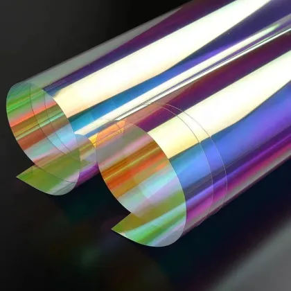 Dichroic Window Film: Waterproof, Rainbow Color, Self-Adhesive Decorative Films