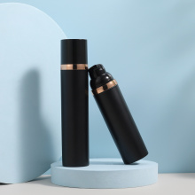 High Quality Airless Bottle Cosmetic Airless Pump Bottle Black Plastic 30ml-100ml Supplier