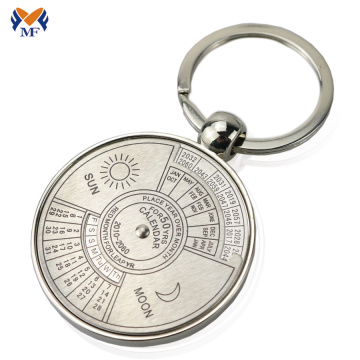 Metal custom 100 year calendar key chain