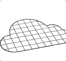 Cloud shelf hanging wall wrought makeup storage decoration