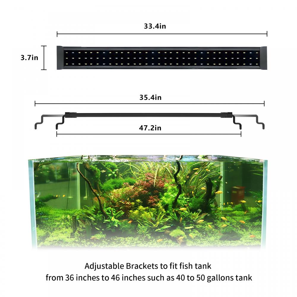 LED LED FISH FISH LIGHT APORIUM LAMP للنباتات