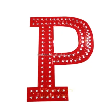 35cm Capital Letters OPEN LED Sign Board with RGB Color, Aluminum PCB and Convex Lens - DC12V 30W Waterproof Module