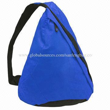 600D Polyester Triangle/Sling Backpack with 55*33*11cm Size
