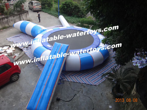 0.9mm Thickness Pvc Tarpaulin Different Color Inflatable Water Trampoline