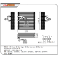 13263326 13339087 13363519 20782086 20897793 Aluminum AC Evaporator for Chevrolet Cruze PD/Malibu GH/ Buick Regal GB/LaCrosse GG