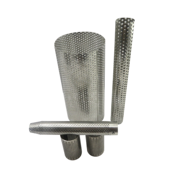 Stainless Steel Round Perforated Metal Tube with 25mm to 50mm Filters
