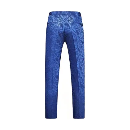 Wholesale Custom Made Blue Best Brands Wedding Men's Suits 3 Pieces men's suits & blazer