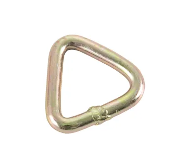 2-inch 5000kg Steel Triangle Forged D-Ring Hardware: Heavy Duty Metal D-Ring for Ratchet Straps