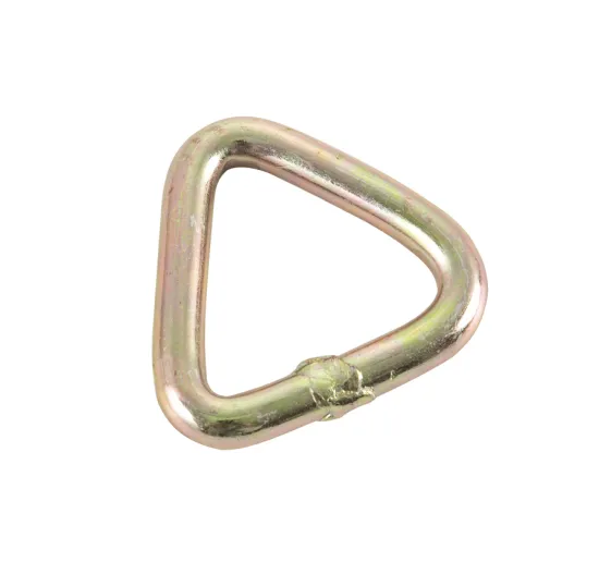 2-inch 5000kg Steel Triangle Forged D-Ring Hardware: Heavy Duty Metal D-Ring for Ratchet Straps