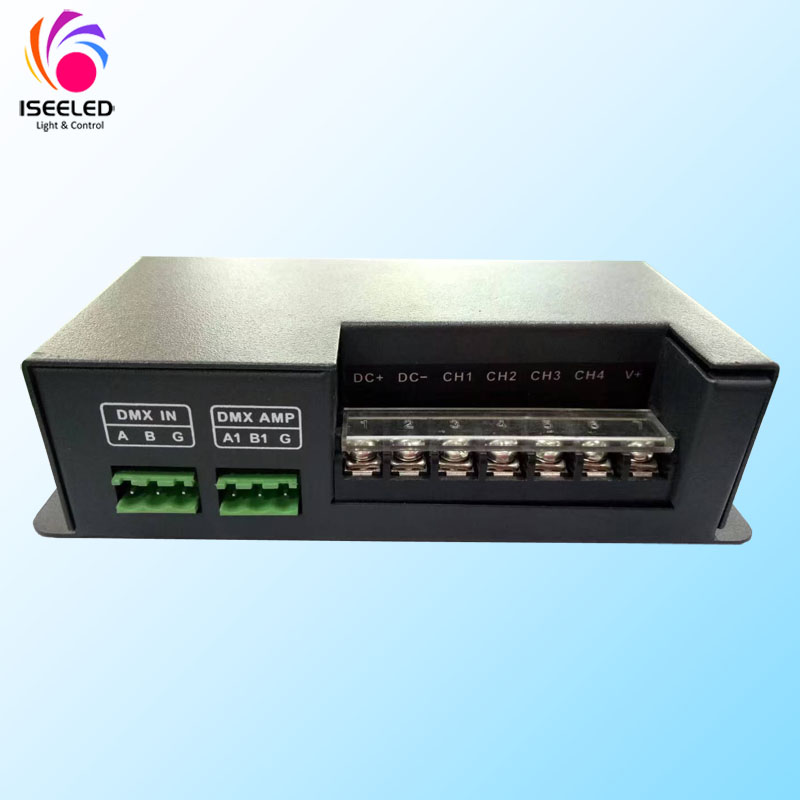 4CH DMX PWM پٽي جي روشني لاء ايل ايم ايڪس ڪنٽرولر