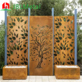 Garden Screen Panels Garden Decorative Corten Steel Pool Fence Factory