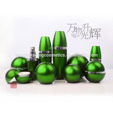 Green Sphere Acrylic Jar, Green Ball Acrylic Container