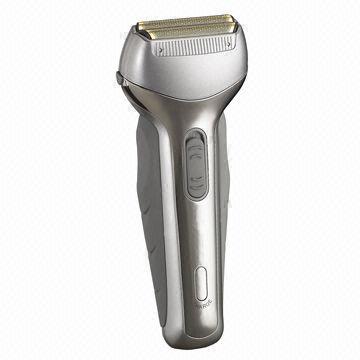Rechargeable Men's Shaver, Floating Twin Blades with Titanium Coating, Indicator Light