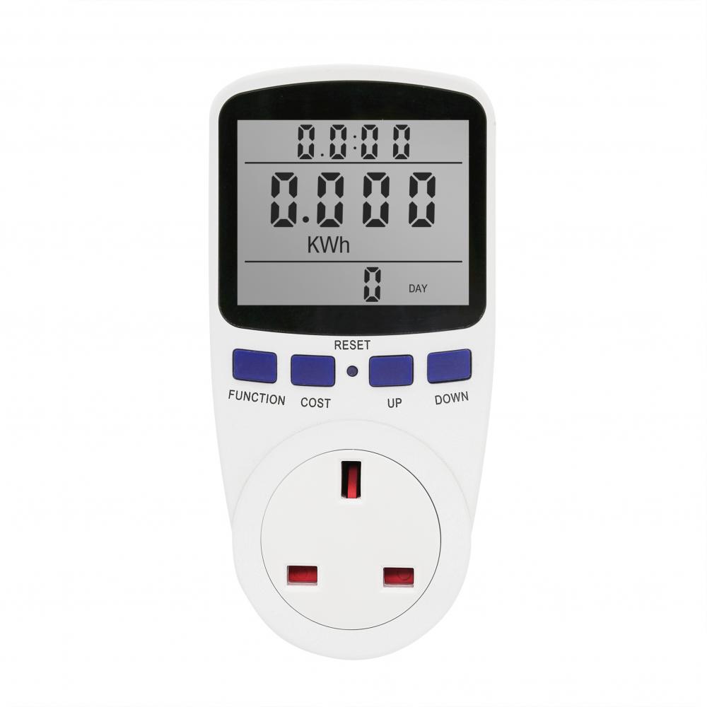 Big LCD Power Consumption Monitoring Socket