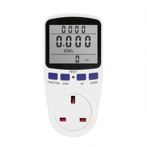 Big LCD Power Consumption Monitoring Socket