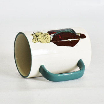 Amazon Handle printed design animal ceramic mugs