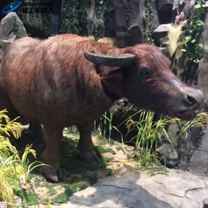 High Simulation Life Size Animatronic Buffalo