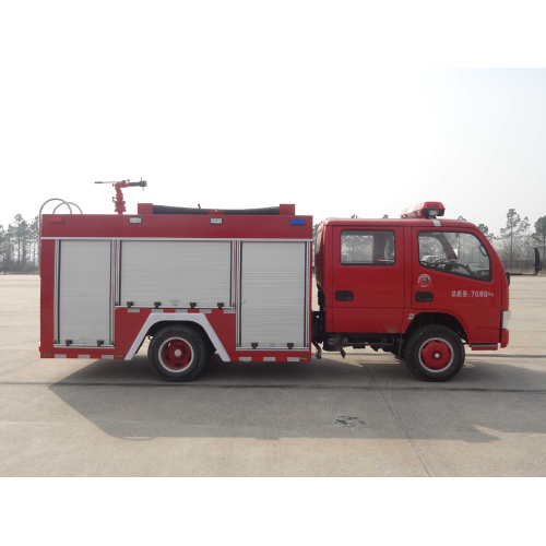 Nuevo camión de bomberos de 2500 litros de cabina doble Dongfeng