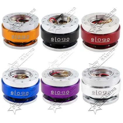 Carbon Fiber Burnt Blue Ding Steering Wheel Quick Release Kit with LOGO