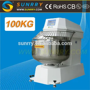 Double Motions and Double Speeds Dough Spiral Mixer 100KG Flour Spiral Dough Mixer for CE (SY-SM100R SUNRRY)