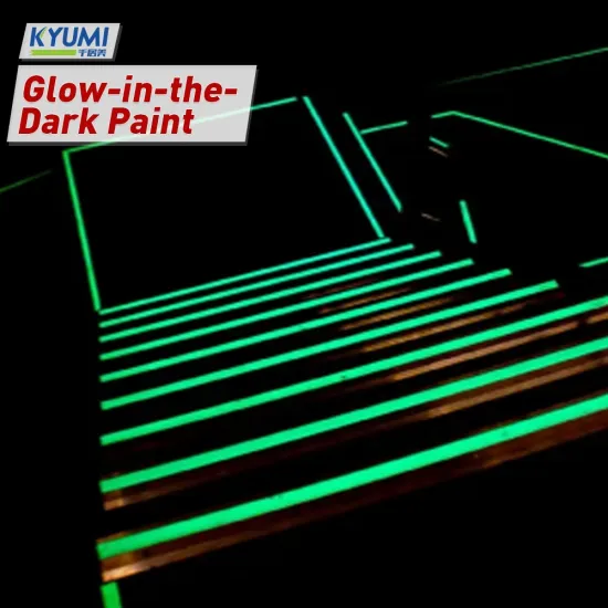 Glow-in-the-Dark Paint for Traffic Safety Facilities on Tunnel Road Markings
