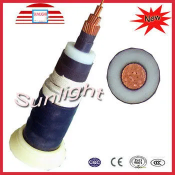 Swa / Steel Wire Armored Electrical Cable 100kv High Voltage Power Cable