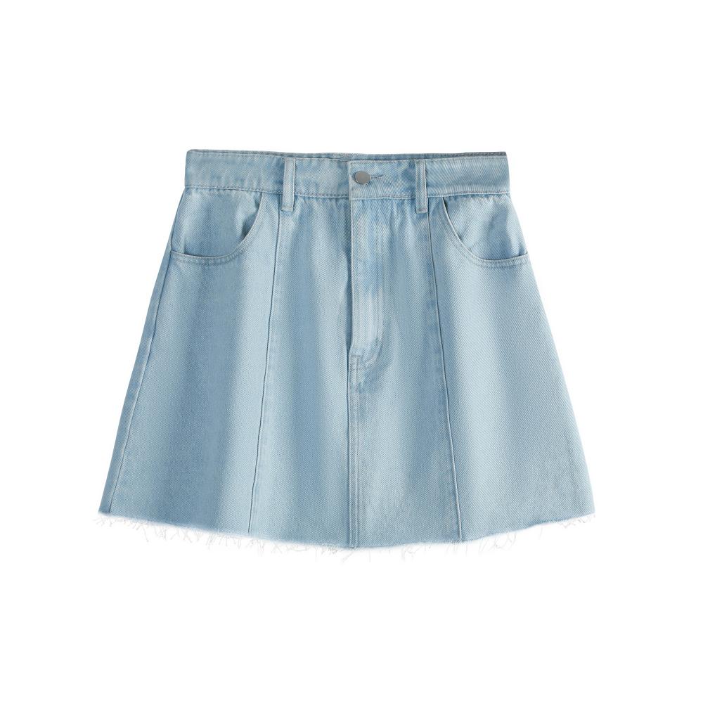 Vintage Denim Lace Short Skirt