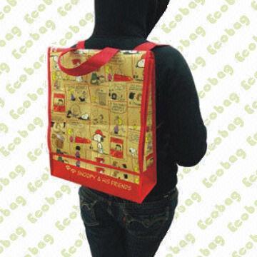 Backpack, Made of PET Woven Fabric for Shopping, Eco-friendly and Recycled