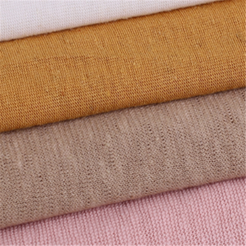 Knitted Coarse Needle Linen Jersey Fabric For Garment